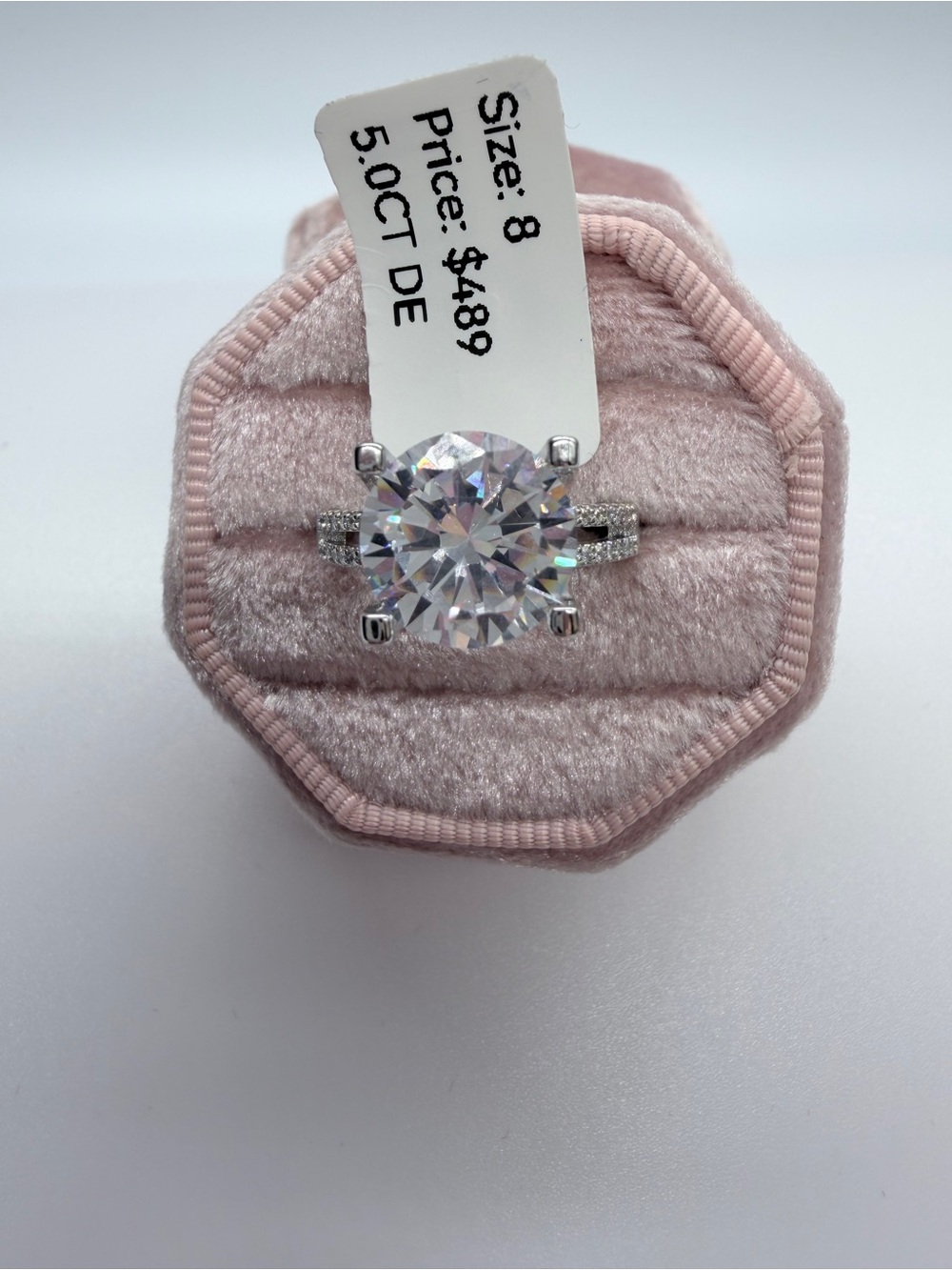 NWT Round Moussenite Solitaire Ring